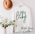 Happy Go Lucky | Vintage Tshirt |Distressed Tee | Unisex Tee | Sweatshirt