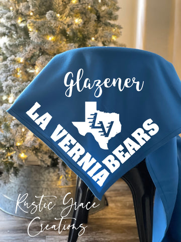 LA VERNIA BEARS BLANKET | Customize to any school