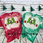 Grinch Hand LV TEXAS | Non Bleach Vintage or Bleached Tee