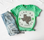 Kiss me im Texan | St Patricks Day| Vintage Tshirt  | Distressed |Unisex Tee