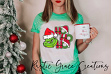 Grinch HO HO HO | Non Bleach Vintage or Bleached Tee