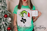 Grinch Hand LV TEXAS | Non Bleach Vintage or Bleached Tee